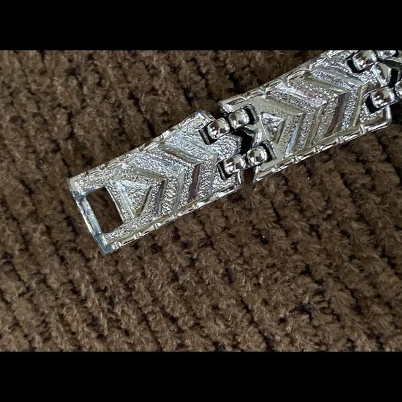 Vintage Sarah Coventry silver bracelet & earrings - Picture 6 of 9